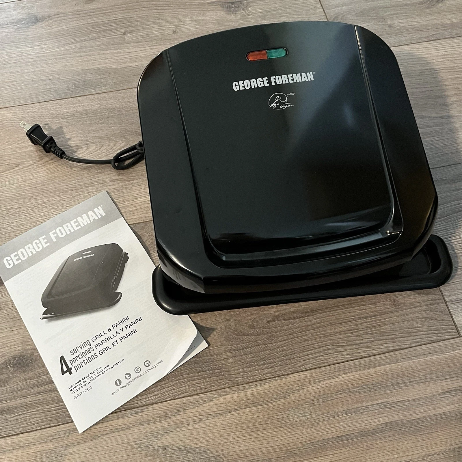 George Foreman 4 Serving Grill And Panini Press