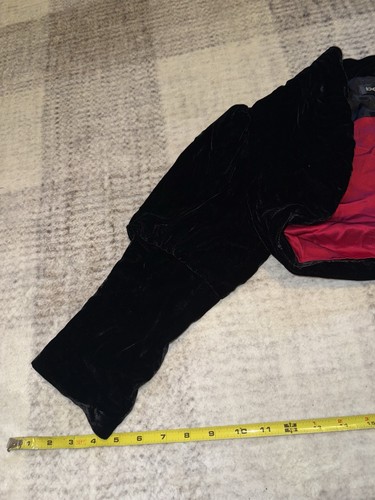Vintage bebe Silk Crop Top Red And Black, Style 146101018155 - Picture 5 of 8