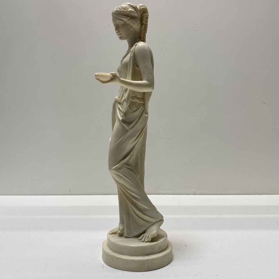 A. Santini Statue. Greek Goddess Hebe. 16 inch Tall Figurine ...