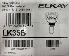 Elkay LK35B 3 1/2" Stainless Steel Basket Strainer - Stainless Steel READ 