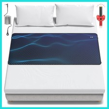 Grounding Mat for Bed, Grounding Sheets Earth Connected Grounded Pad for Slee...