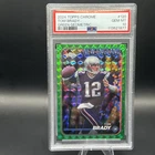 TOM BRADY 2024 TOPPS CHROME #120 GREEN GEOMETRIC /99 PSA 10 POP 5! 🔥💎