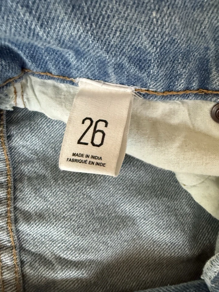 BDG Womens High Waist Patchwork Boho Hippie Festival Frayed Denim Flare Jeans 26 - Image 4 of 4