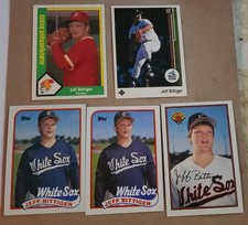 JEFF BITTIGER baseball card lot (5) 1990 CMC #2 1989 Topps, Bowman, Upper Deck