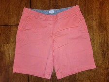 Crown  Ivy Women Salmon Peach Orange Bermuda Shorts Size 8