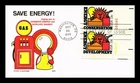 US COVER ENERGY CONSERVATION DEVELOPMENT FDC PLATE PAIR JACKSON SMITH CACHET