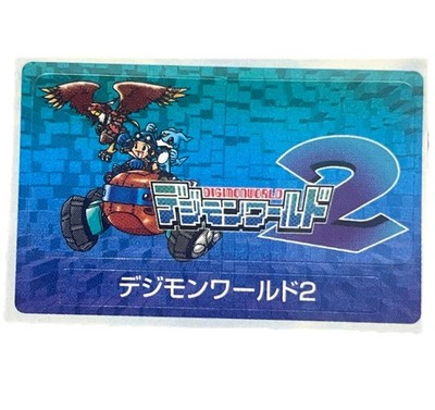 Sony Ps1 Playstation 1 Digimon World 2 Bandai Memory Card Sticker AS IS READ