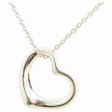 Auth TIFFANY & Co. Open Heart Pendant Silver ti9908jt