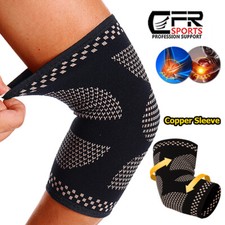 Copper Elbow Brace Support Compression Sleeves Arthritis Joint Pain Band Workout