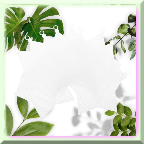 Star Mesh Plastic Canvas Sheets - 10pcs Clear Blank Cross Stitch Craft Supplies - 第 2/7 張圖片