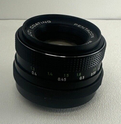 Pentacon Auto 50 mm f/1.8 Multi Coating Lens Hanimex 49mm Skylight 1A Filter