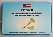 Jade Roller and Gua Sha Scraping Massage Tool By Truweo - Himalayan Anti-aging