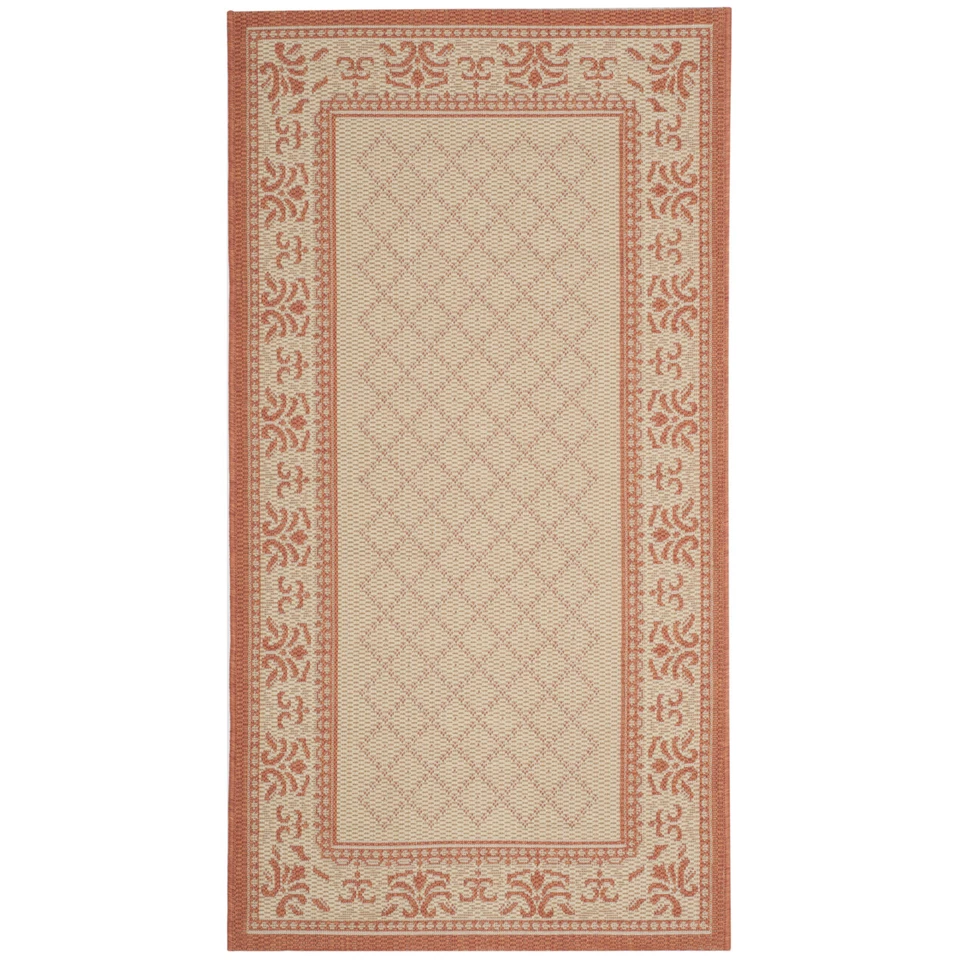 SAFAVIEH Outdoor CY0901-3201 Courtyard Natural / Terra Rug - Image 4 of 4