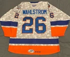 Bridgeport Sound Tigers Game Worn Hockey Jersey Oliver Wahlstrom Islanders