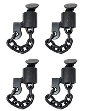 4-Pack 3/8" Grade 70 Floor Chain Tie Down Anchor for Truck Trailer, WLL 6,600Lb