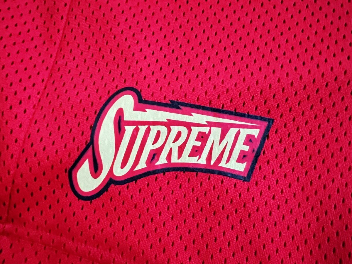 Supreme Bolt Red Basketball Shorts Men's Size XL New York Supreme Bolt Red Basketball Shorts Men's Size XL New York