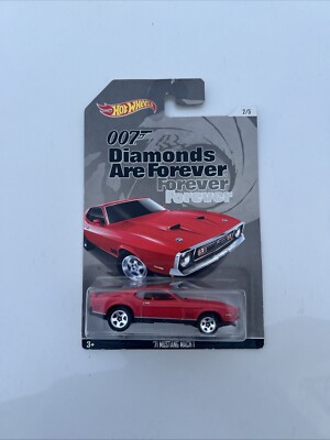 2015 Hot Wheels 007 Diamonds Are Forever 2/5 '71 MUSTANG MACH 1 Red w/Chrome 5sp