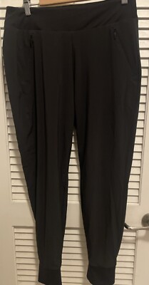 Athleta Women's  Jogger Pants Size 8 Black Stretch Trekkie Hiking Yoga Work