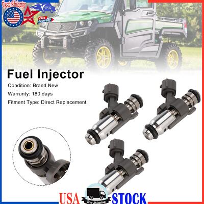 3PCS Fuel Injector AUC11700 Fit John Deere Gator XUV835M XUV835E XUV825E