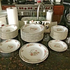 Vintage "Serenade" by LiLing set of Dinner, Salad and Soup Bowls - 35 pieces
