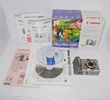 Canon PowerShot A80 4.0MP Digital Camera Silver parts or Repair, NO POWER