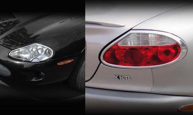 1997-2000 Jaguar XK8 XKR Chrome Headlight & Tail Light Trim 1997-2000 Jaguar XK8 XKR Chrome Headlight & Tail Light Trim