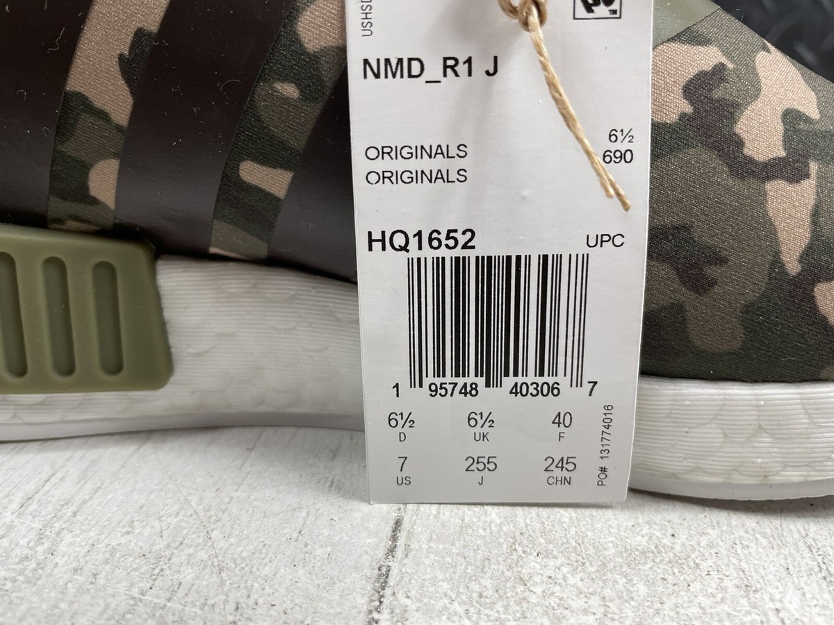 New Adidas Originals NMD_R1 J Youth Shoes Olive Green Camo Boys Size 7 Wmns  8.5 | eBay