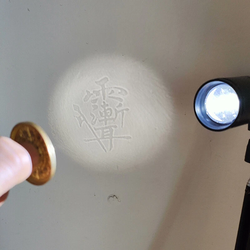 Espejo Cobre Transparente Transparente Diagrama Bagua Taiji Puro Hecho a Mano Foto 4 de 4