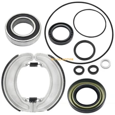 Rear Brake Drum Shoes Bearing Seals Kit for Honda TRX300 Fourtrax 300 1988-2000