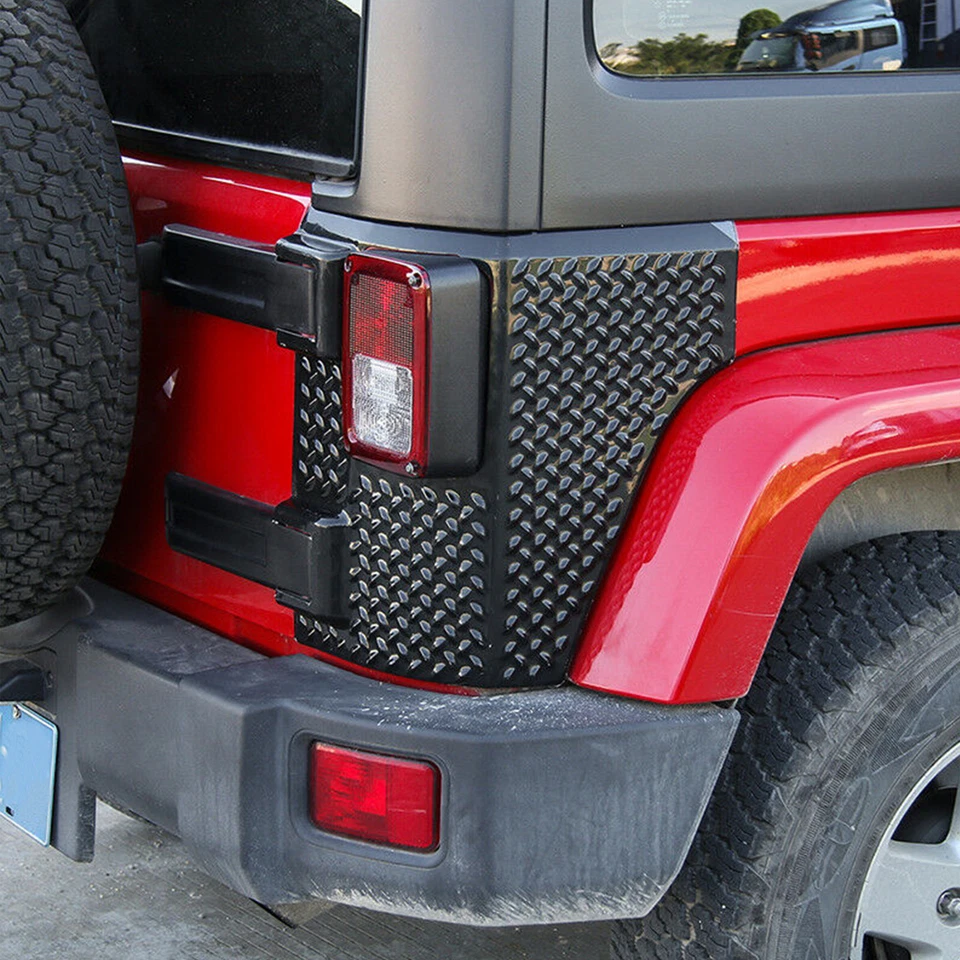 For Jeep Wrangler JK JKU 07-18 Rear Corner Body Armor Tail Light Guard Protector Foto 2 de 4
