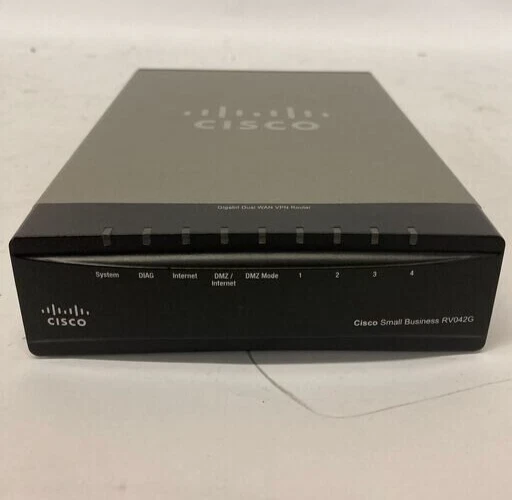 Cisco RV042G Small Business dual WAN VPN Router SN NKS17100088 - Image 2 of 4