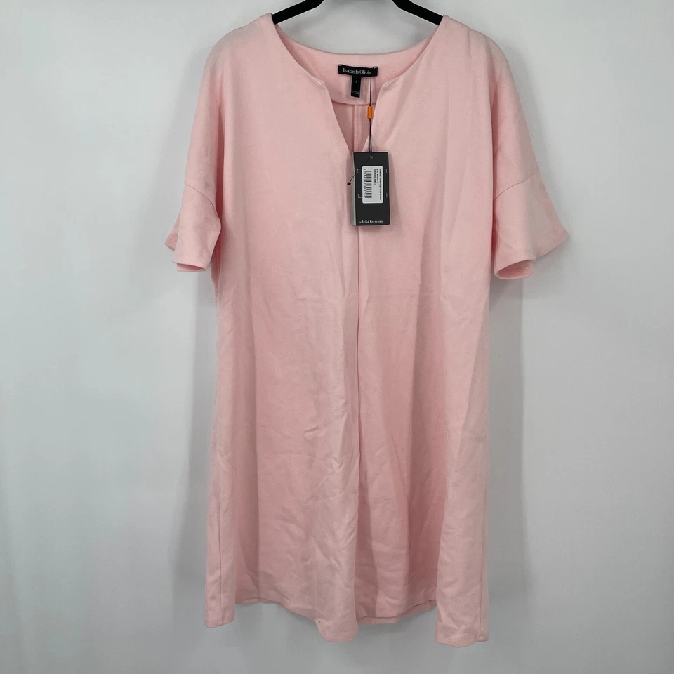 Isabella Oliver Womens Dress 2 Pink Short Sleeves Reesse Maternity Ponte Stretch - Image 2 of 4