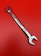 NEW Snap-On Tools USA 3/8" 7/16" SAE Standard Open End Chrome Wrench VO1214B