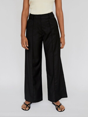 $455 Anna Quan Women's Black Albert Pants Size 8