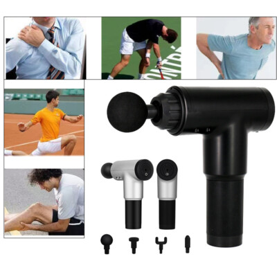 4 Heads Massage Gun Percussion Massager Deep Tissue Muscle Vibrating Relax  US