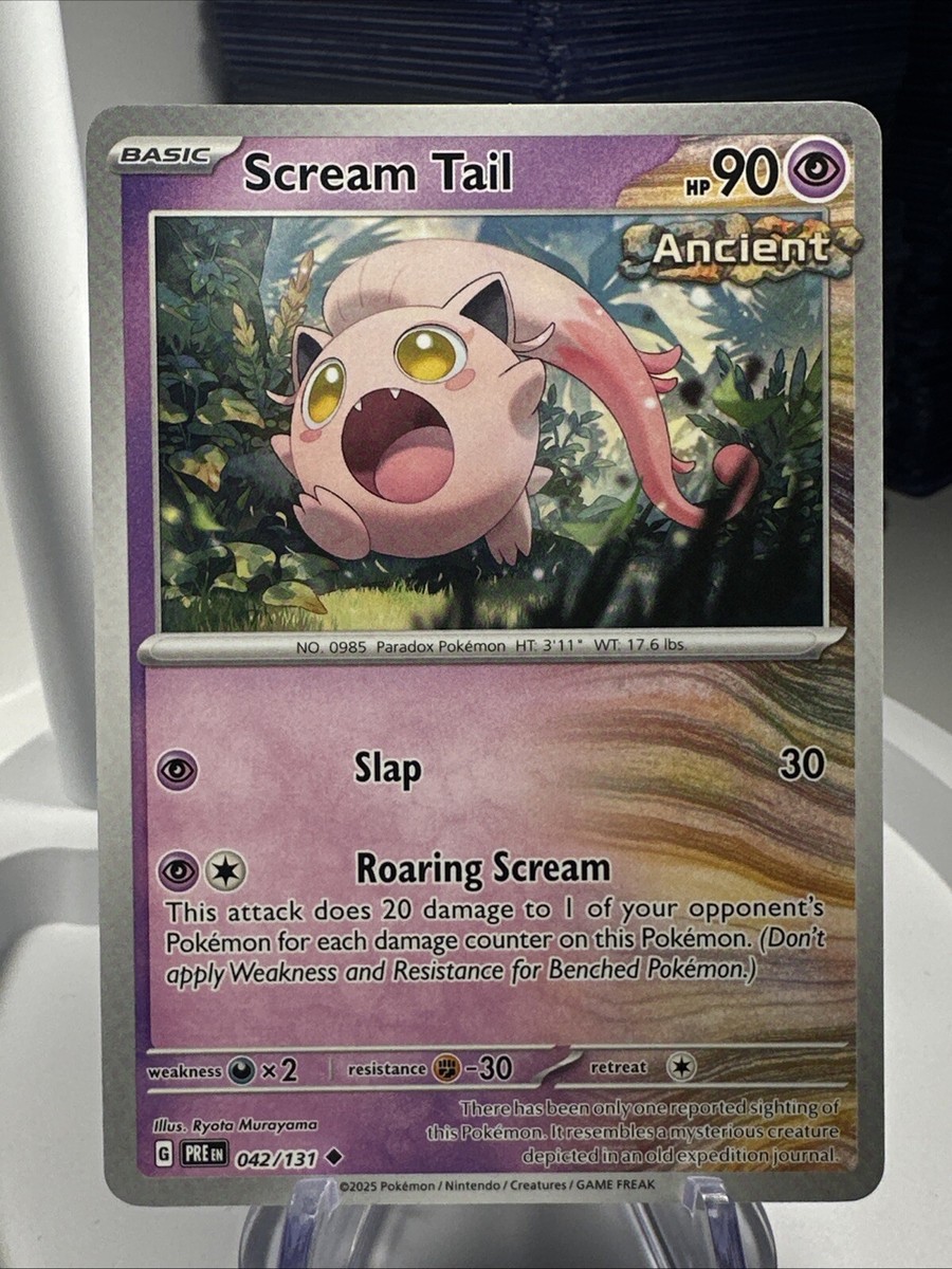 pokemon card scream tail Scream Tail - 086/182 - Paradox Rift main image 0
