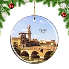 Italy Bridge Verona Christmas ornament city travel souvenir