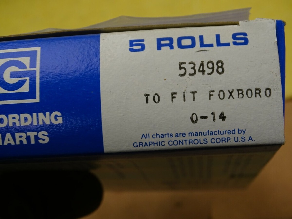 20) Graphic Controls Chart Recorder Paper to fit Foxboro 0-14