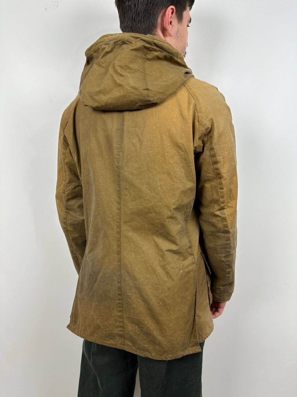 Men's Barbour Lightweight Ashby Waxed Coat Jacket Size S image 6