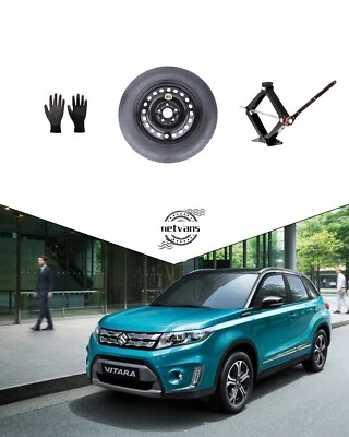Roue de secours (Galette) 17" pour SUZUKI VITARA avec Cric et Gants 125/80R17