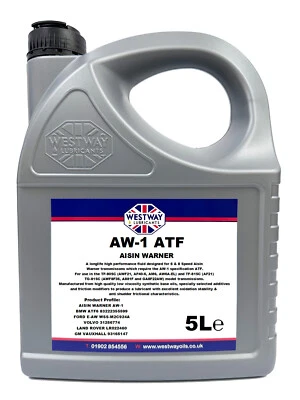 WESTWAY LUBRICANTS ATF AW-1 for Aisin Warner 1L 2L 5L 7L 8L 9L 10L WSS-M2C924A LR022460 93165147