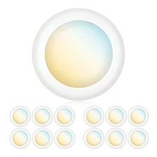 4-12-24-48 X PARMIDA 5/6"15W 3000K/4000K/5000K LED Ultra Thin Disk Light Ceiling