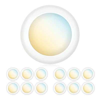 PARMIDA LED TECHNOLOGIES 4-12-24-48 X PARMIDA 5/6"15W 3000K/4000K/5000K LED Ultra Thin Disk Light Ceiling