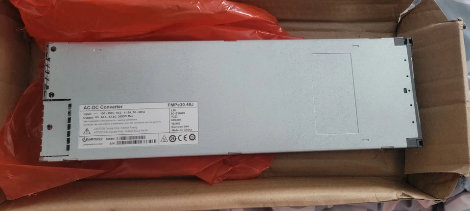 Unipower AC-DC Converter FMPe30.48J  100-250V 3000 Watt Max - Image 2 of 4