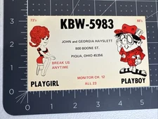 VTG CB KBW-5983 John and Georgia Hayslett Citizens Band Communication Postcards