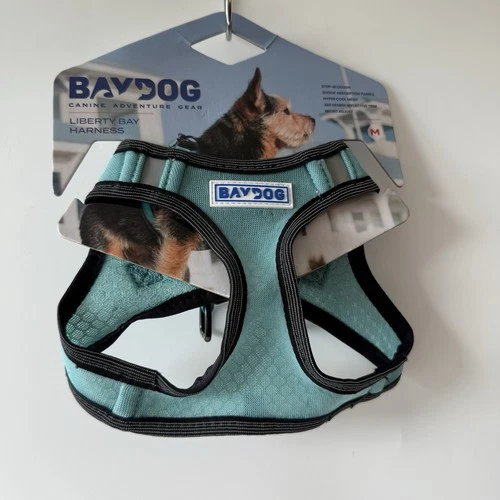 Baydog Liberty Bay Cool Mesh Step-in Harness Medium Blue For Small Dogs