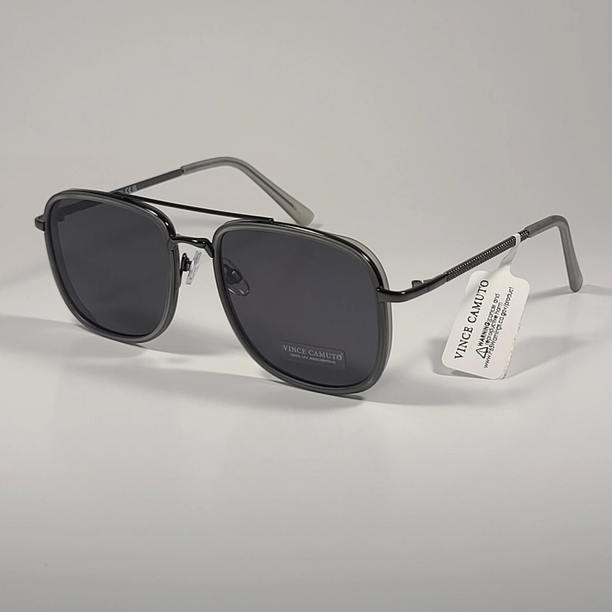 Vince Camuto 65mm Aviator Sunglasses - Back in stock Vince Camuto VM627 CL Aviator Pilot Sunglasses Clear Silver  main image 4