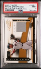 2003 Playoff Piece Of The Game Jersey-Gold /50 #POG71 Nomar Garciaparra PSA 9
