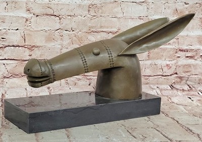 Picasso Moderne Kunst Esel Bronze Statue Figur Abstrakte Mid Century Figurine