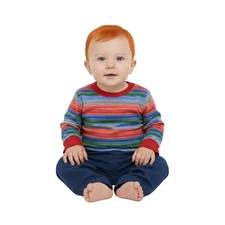 Infant Baby Rainbow Striped Good Buddy Halloween Costume Shirt 9M 12M 18M